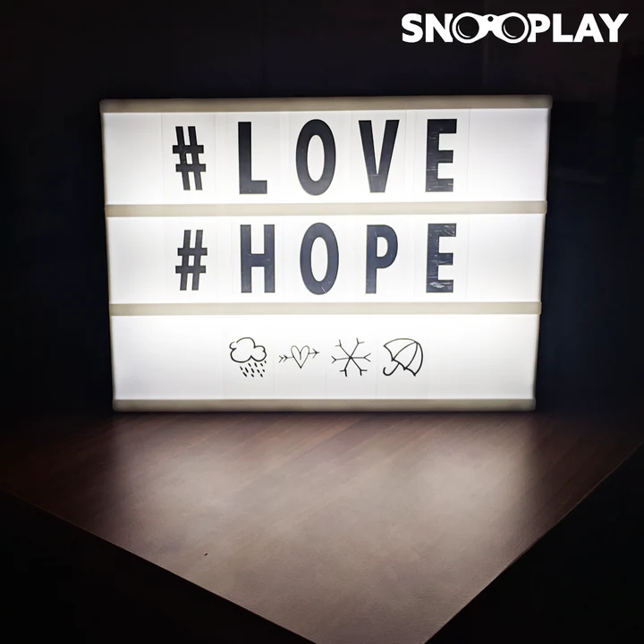 Led message light box
