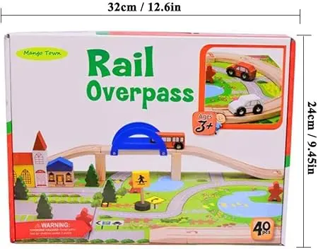 Rail overpass train track